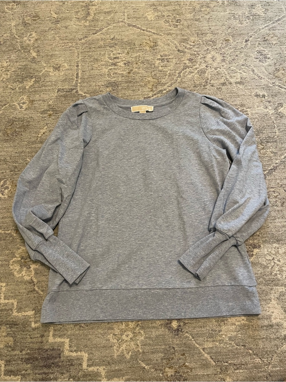 Light blue Women's Puff-Sleeve Sweatshirt